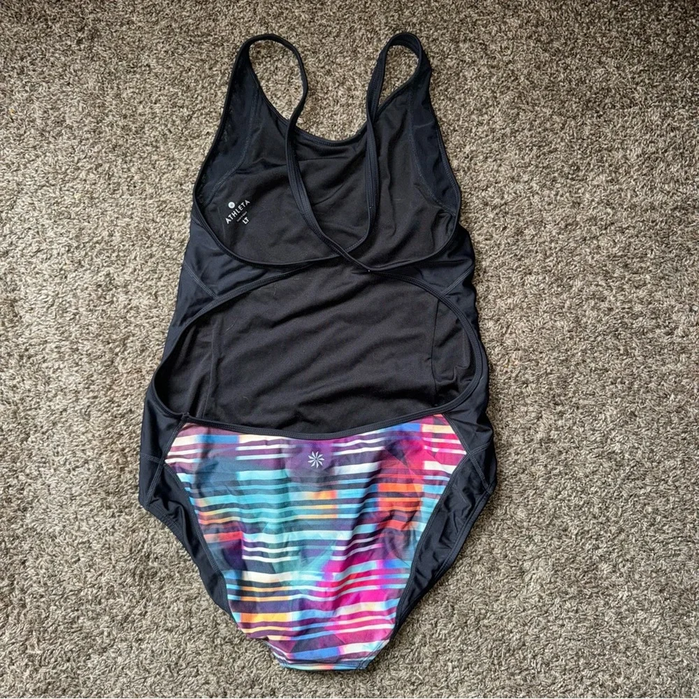 Athleta Streamline one piece Swimsuit size L - Picture 3 of 5
